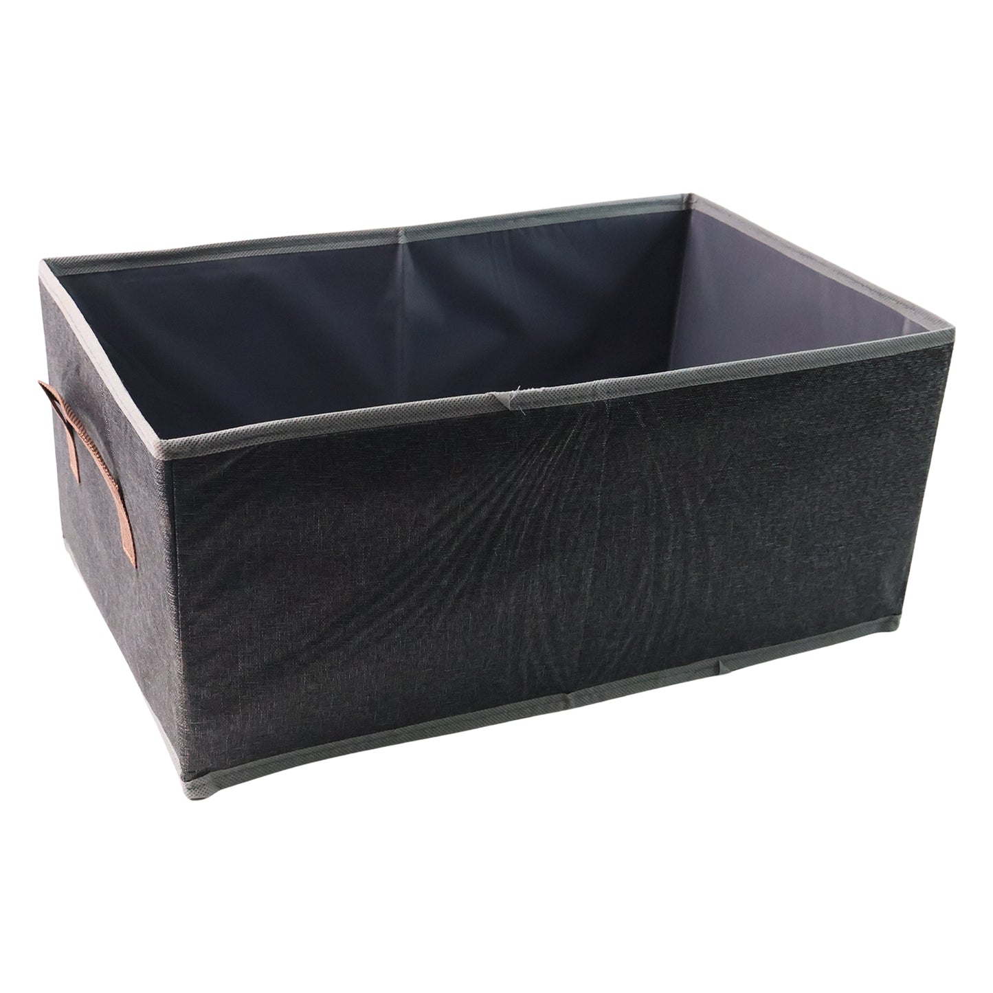 Foldable Rectangular Storage Box With Handle (46x28 Cm 1 Pc)