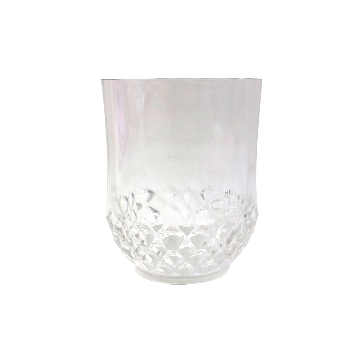 Transparent Diamond-pattern Drinking Glass Set (6 Pc Set)