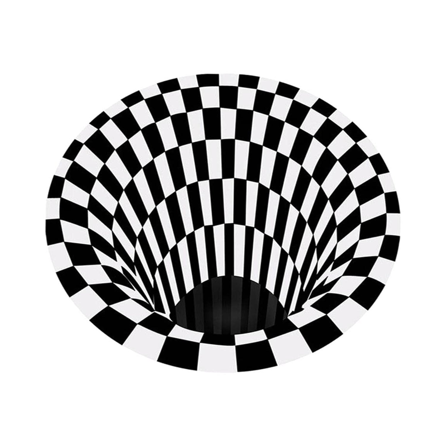 3d Space Round Carpet Floor Mat Non-woven Doormat (1 Pc  78 Cm)