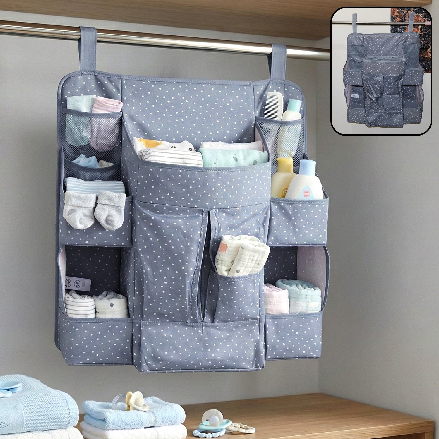 Multi-pocket Hanging Baby Care Organizer (1 Pc)