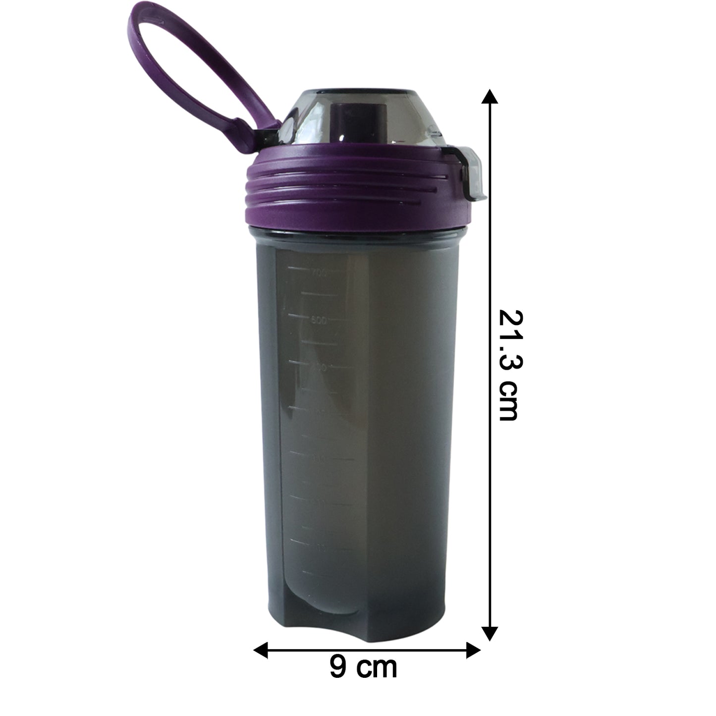 700 Ml Multipurpose Protein Shaker Bottle (1 Pc)