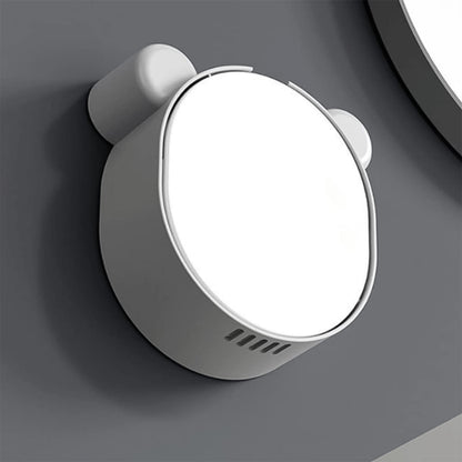 Plastic Cute Panda Soap Box  Wall Mounted Flip-top Drain Soap Case (1 Pc)