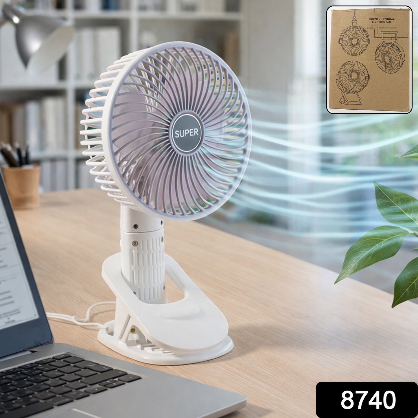 Plug And Play Portable Usb Fan (1 Pc)