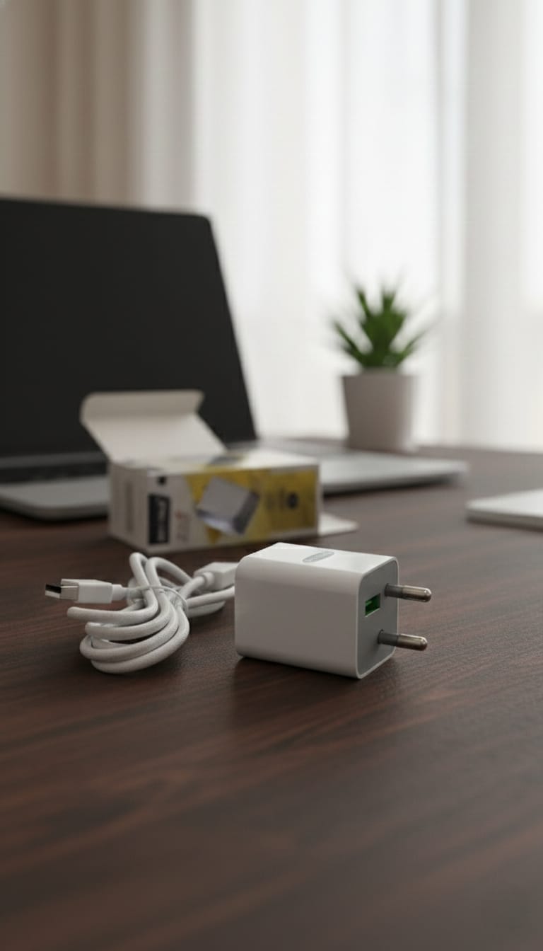 25W Super Fast USB-C Charger with Cable | Fast Charging Adapter for Android Smartphones