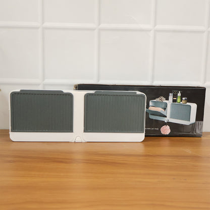 Wall Mounted 4-compartment Bathroom Storage  Soap Holder