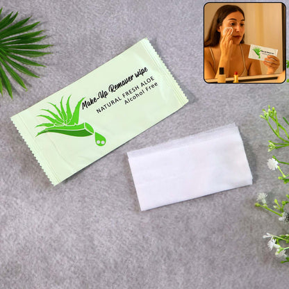 Premium Natural Aloe Makeup Remover Wipes (1 Pc)