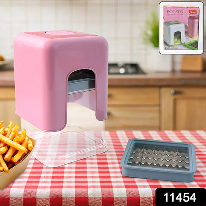 Apex Heavy Duty Potato Chipser  Vegetable Chopper With Dual Blade Set