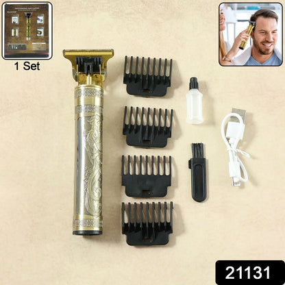 Electric Hair Trimmer With Precision Blade And Multiple Comb Attachments