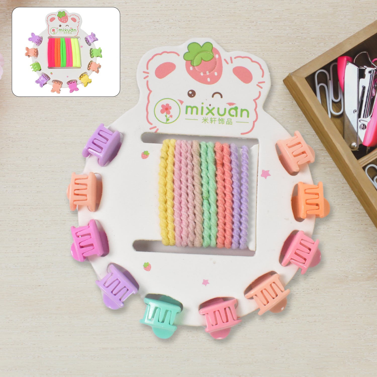 Hair Clips  Hairband For Girls Kids Hair Accessories (22 Pcs Set  Mix Design)
