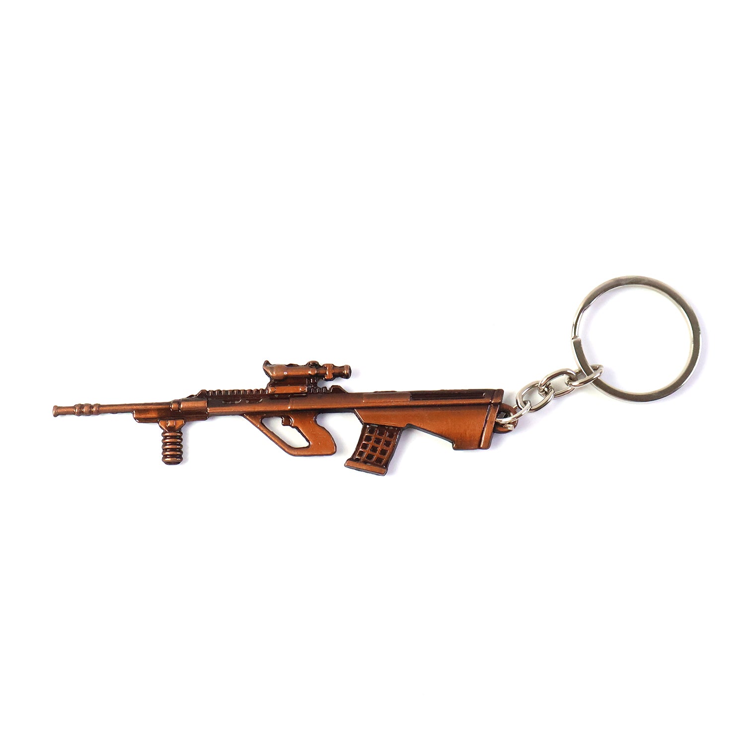 Metal Gun Shape Keychain (1 Pc)