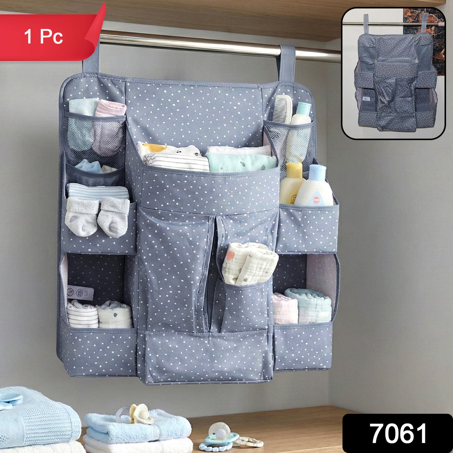 Multi-pocket Hanging Baby Care Organizer (1 Pc)