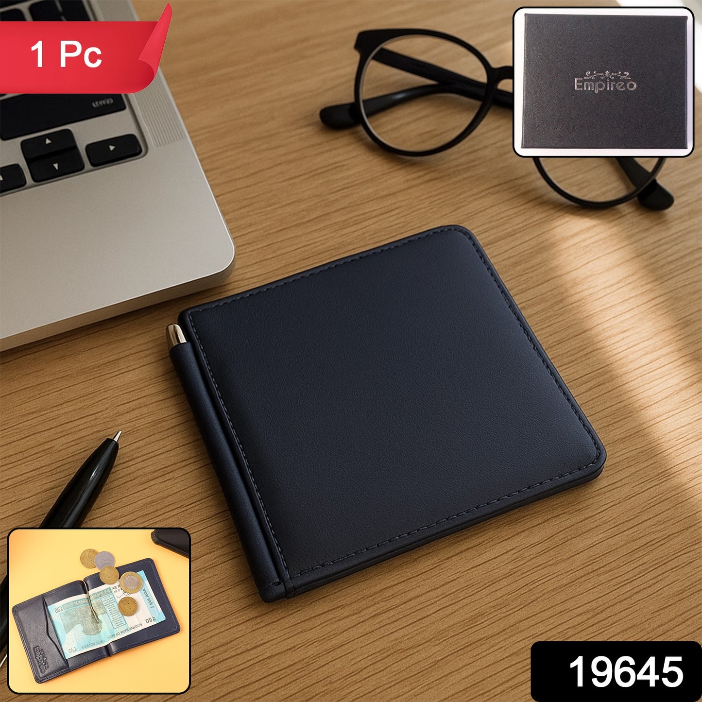 Premium Slim Bi-fold Wallet For Men With Gift Box Packing