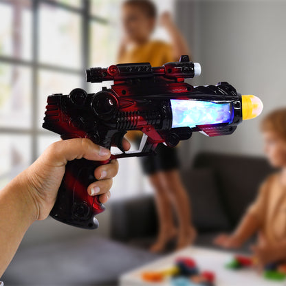 Ttg Led Flashing Sound Laser Toy Gun  Battery Operated Space Gun With Lights  Music