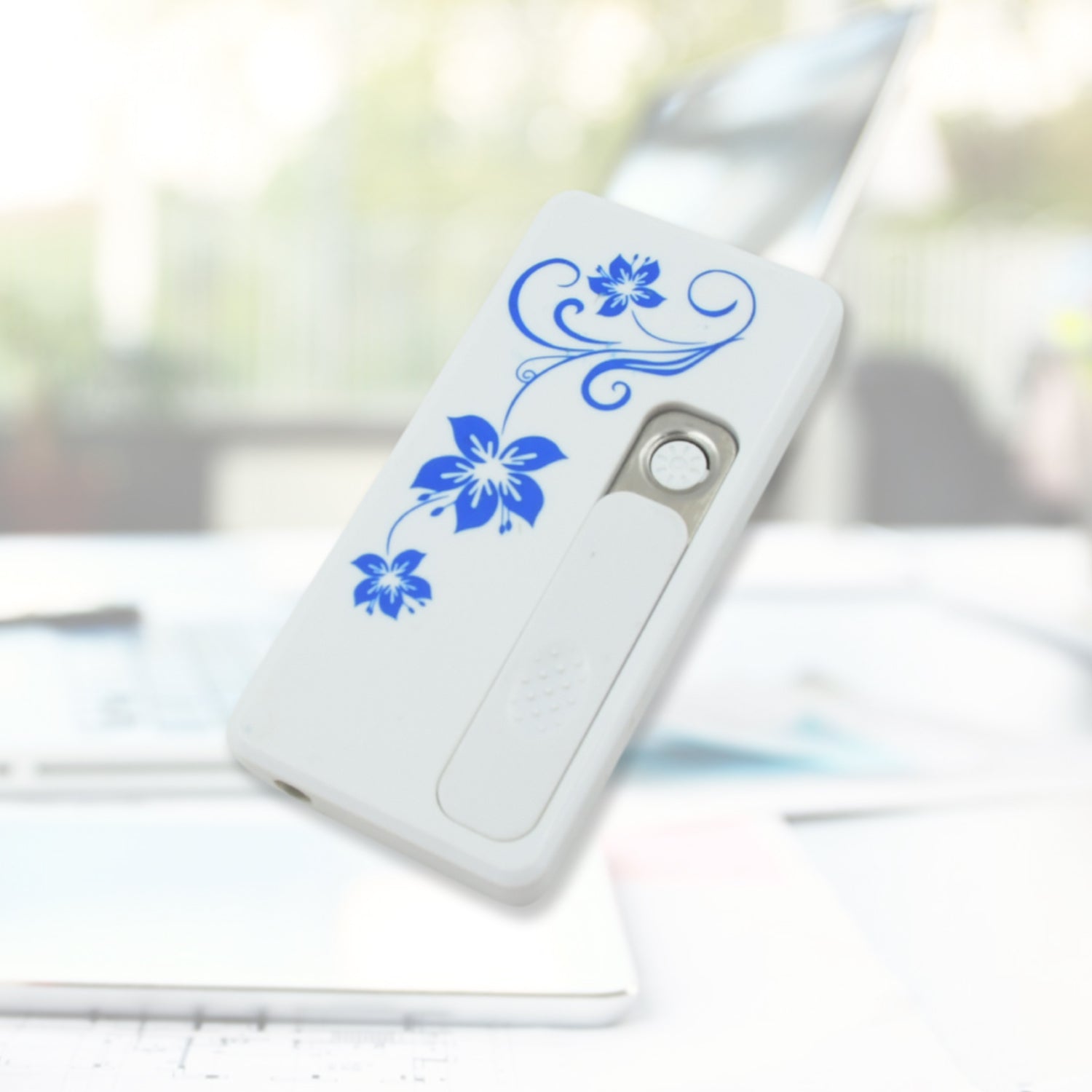 8882 Stylish Electric Usb Lighter For Men  Women Regular Cigarettes Portable Usb Rechargeable Flameless Coil Slim Cigarette Lighter With Charging Cable Windproof E Lighter Lighter For Smoking (1 Pc )