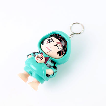 Cartoon Character Design Cute Action Figure Keychain (Mix  Design  1 Pc)