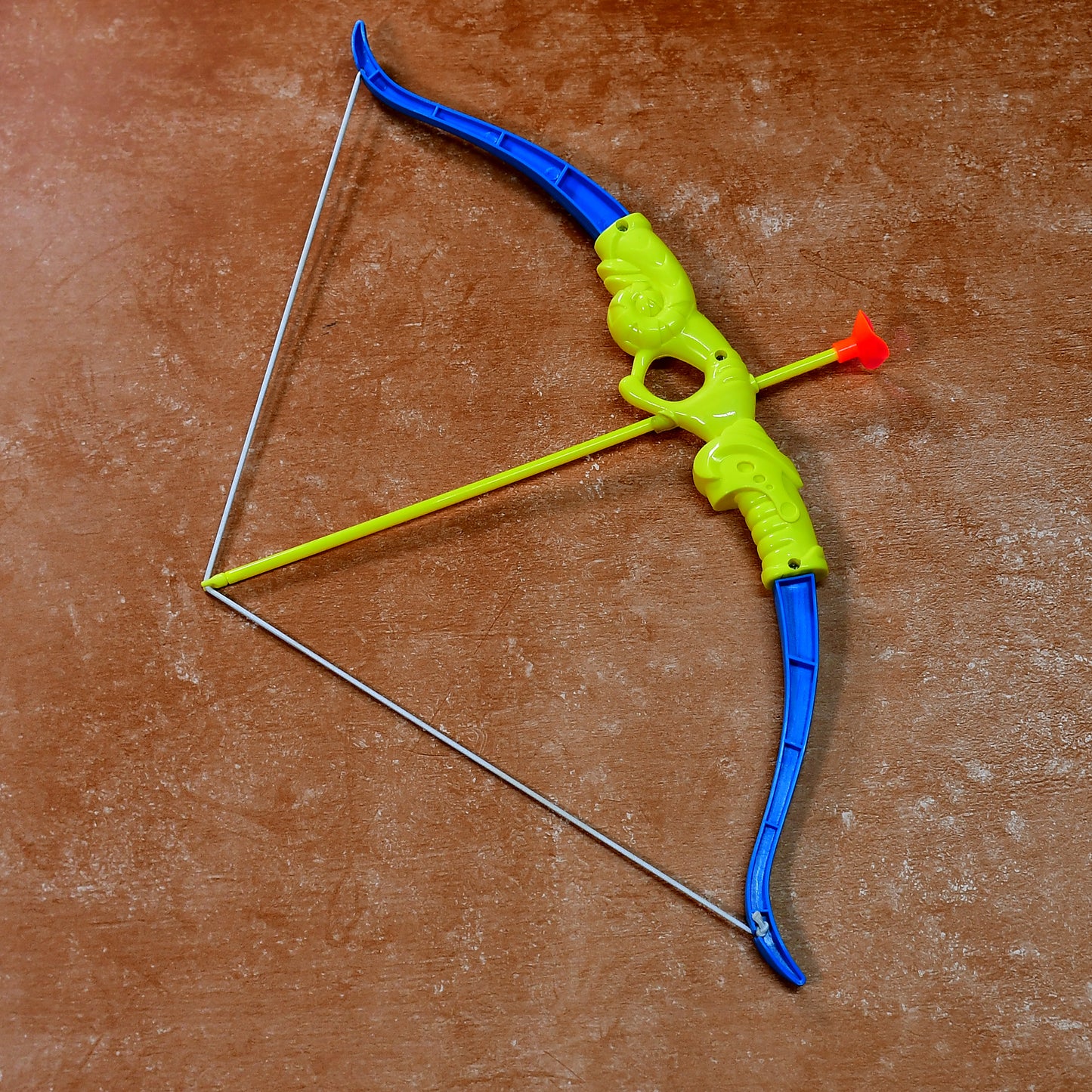 4438 Plastic Archery Bow And Arrow Toy Set With Single Knife And 3pc Arrow And Target Board
