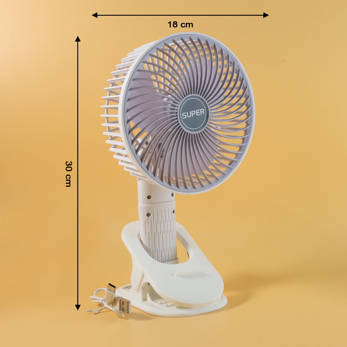 Plug And Play Portable Usb Fan (1 Pc)