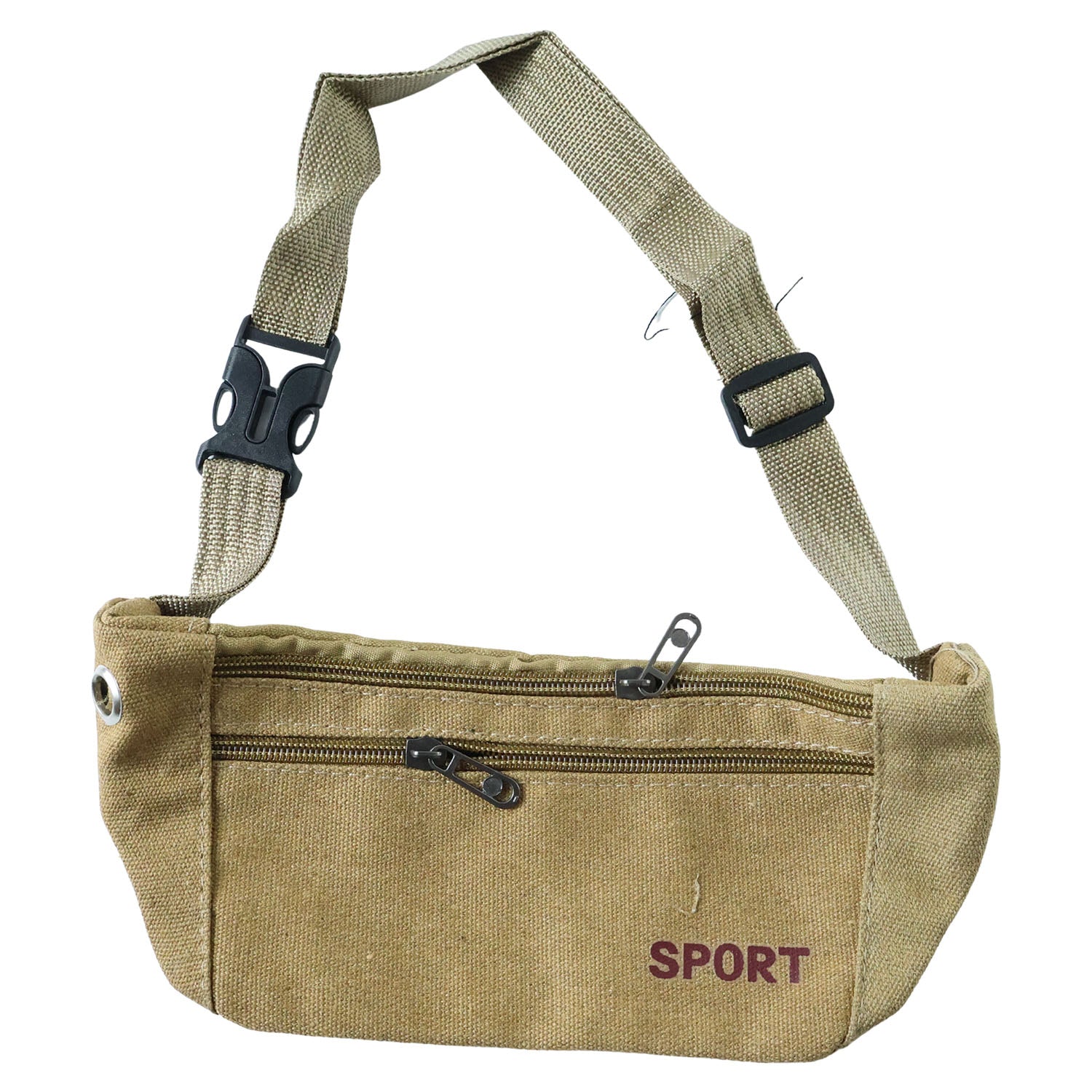 Multipurpose Canvas Waist Pouch Sling Bag (1 Pc)