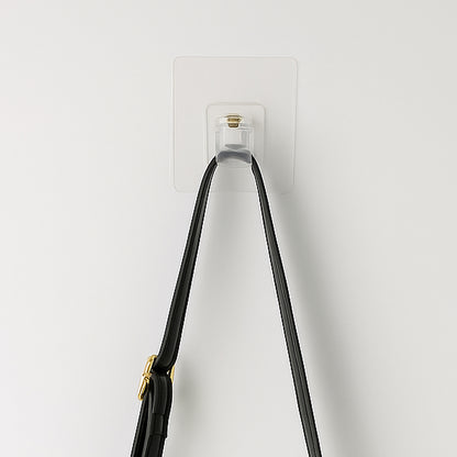 Self-adhesive Transparent Wall Hook Holder Clip (1 Pc)